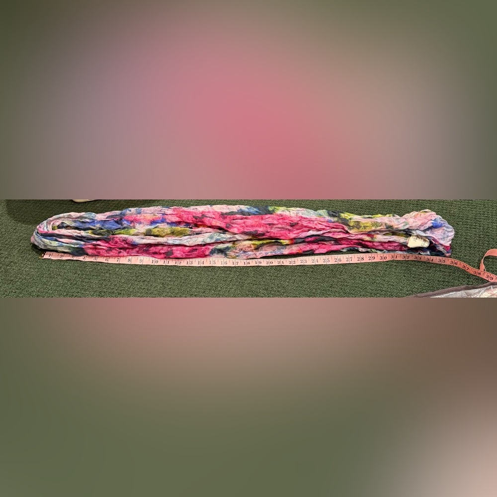 Fay Et Fille floral NWOT infinity Multicolor Neck Wrap/Scarf - Picture 8 of 8